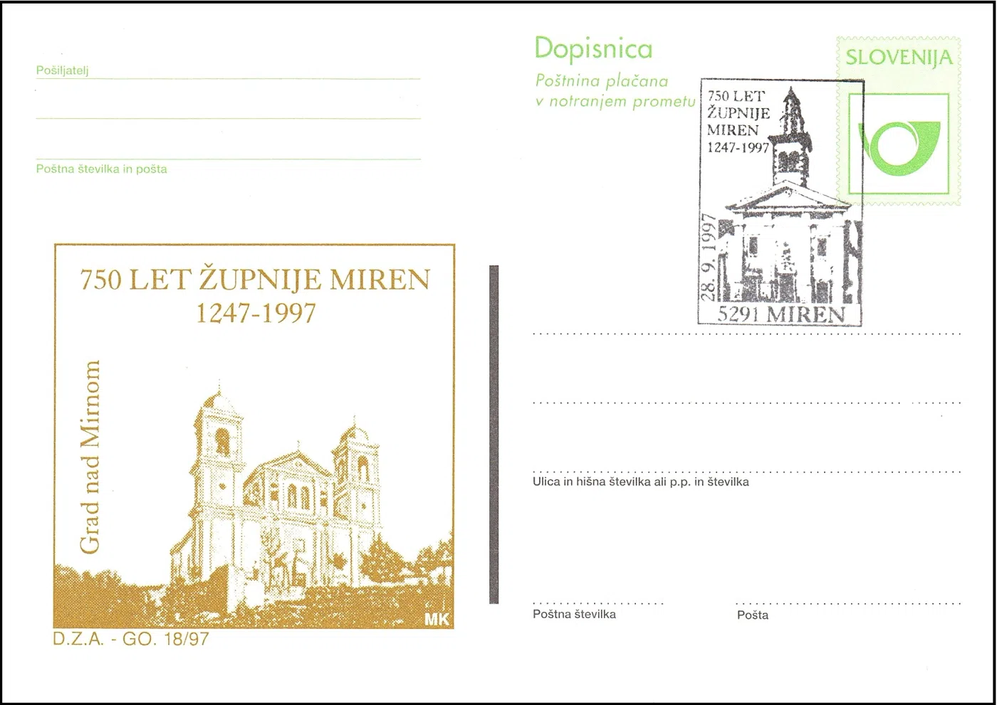 750 LET ŽUPNIJE MIREN 1247 - 1997
